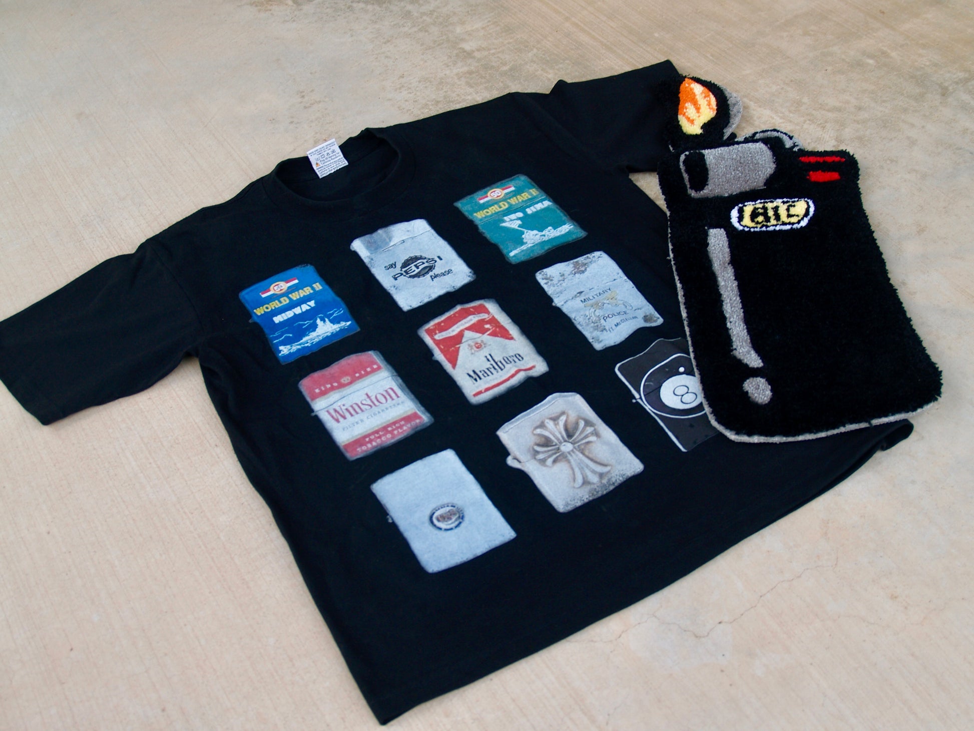 Lighter tee + Tufted rug bundle