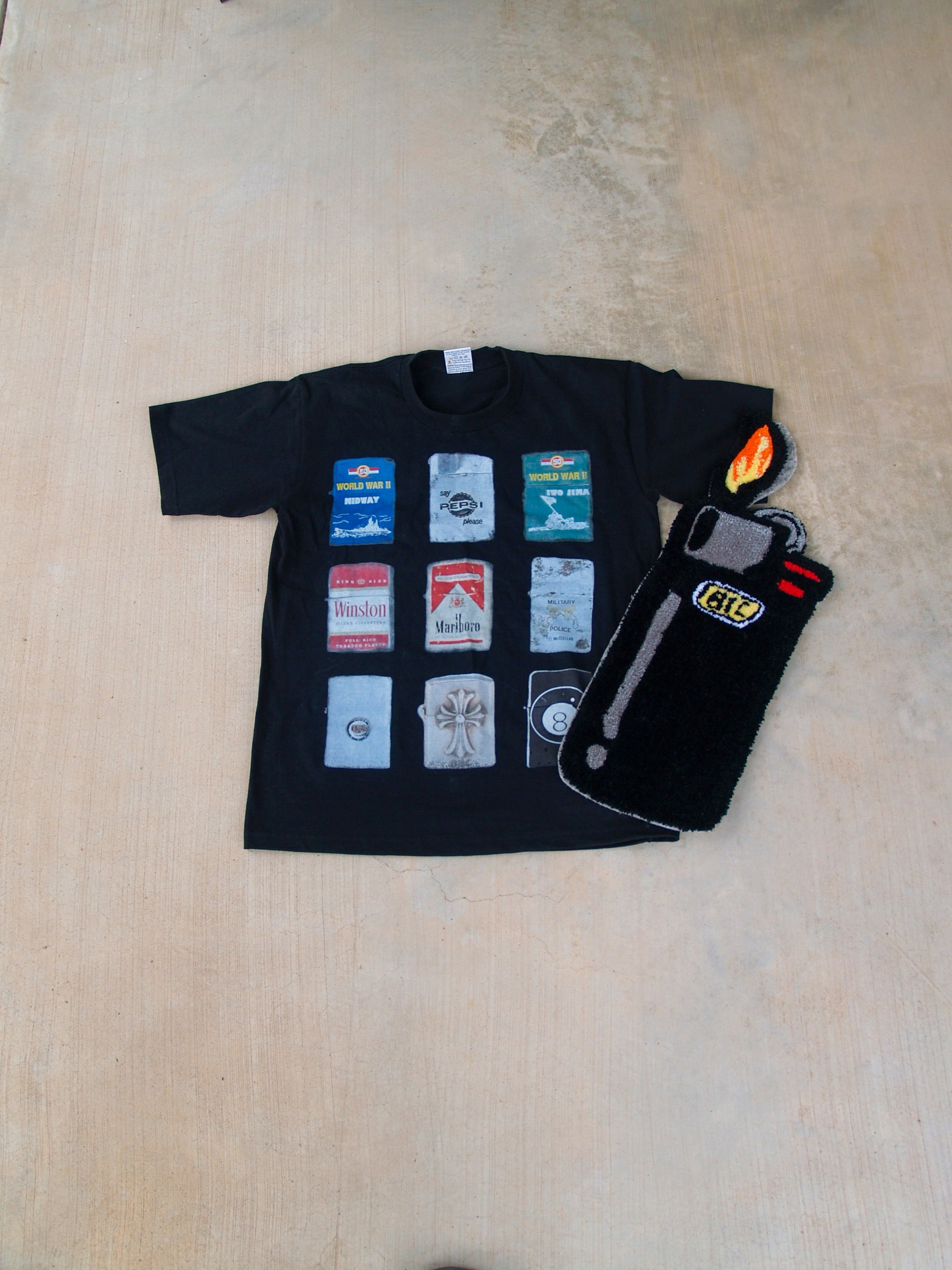 Lighter tee + Tufted rug bundle